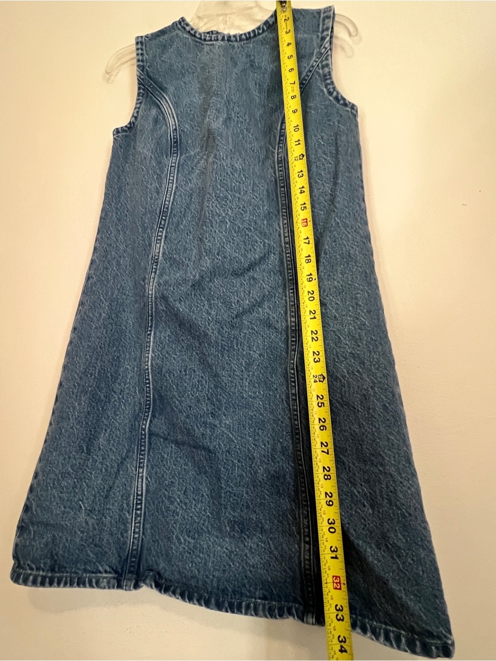 Abercrombie & Fitch denim mini dress size small tall - Picture 6 of 8